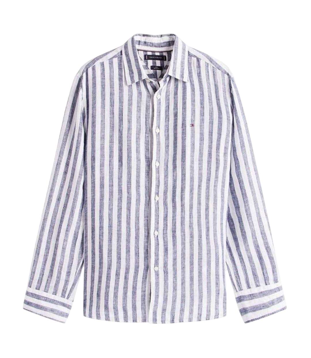 Chemise Manches Longues Bengal Homme Bleu Marine Tommy Hilfiger-1