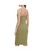 Robe kaki femme calvin klein jeans slub texturée - l-2