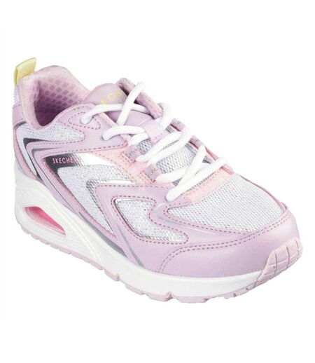 Baskets Tres Air Uno Glit Airy Femme Lavande Rose Skechers