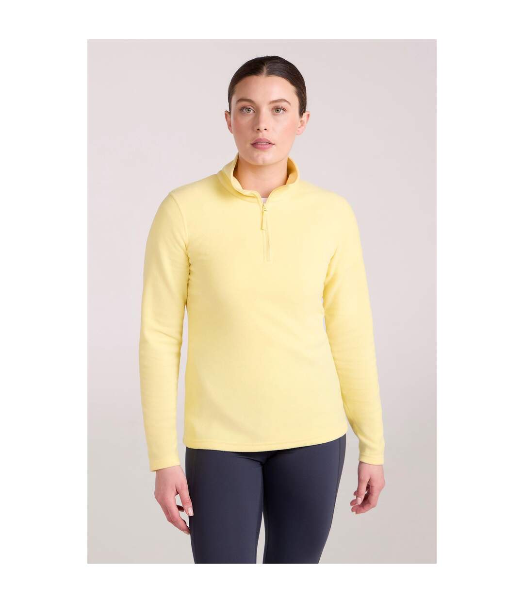 Haut Polaire Camber Femme Jaune Pâle Mountain Warehouse-1