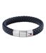 Mens Leather Braided Bracelet One Size Blue Tommy Hilfiger-1