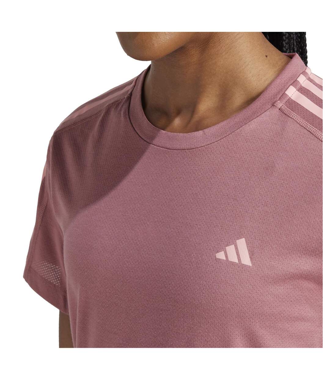 T-shirt Own The Run Femme Rouge Cramoisi Adidas-4