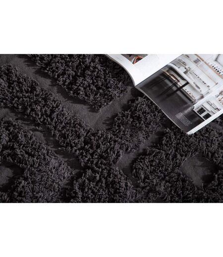 Tapis Déco Tufté Hilma 250x350cm Gris Foncé