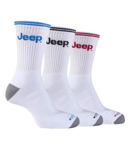 JEEP - 3 Pk Mens Cotton Striped Sport Socks