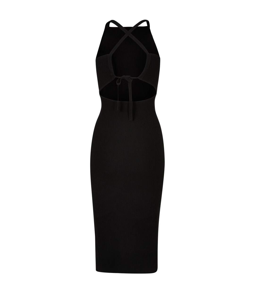 Robe Mi-longue Femme Noir Urban Classics-2