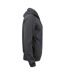 Mens premium cotton full zip hoodie anthracite Clique