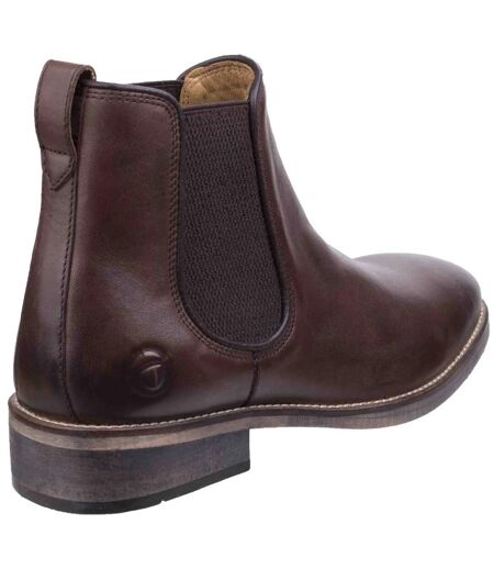 Cotswold Mens Corsham Leather Chelsea Boots (Dark Brown) - UTFS10450