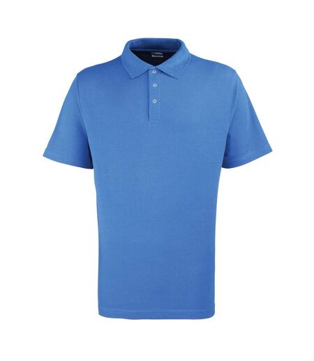 Premier Mens Pique Stud Front Polo Shirt (Royal Blue)