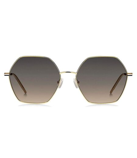 Unisex Adult Round Geometric Sunglasses 57cm Gold Boss