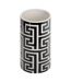 Vase en Dolomite The Palm Resort 26cm Noir & Blanc-1
