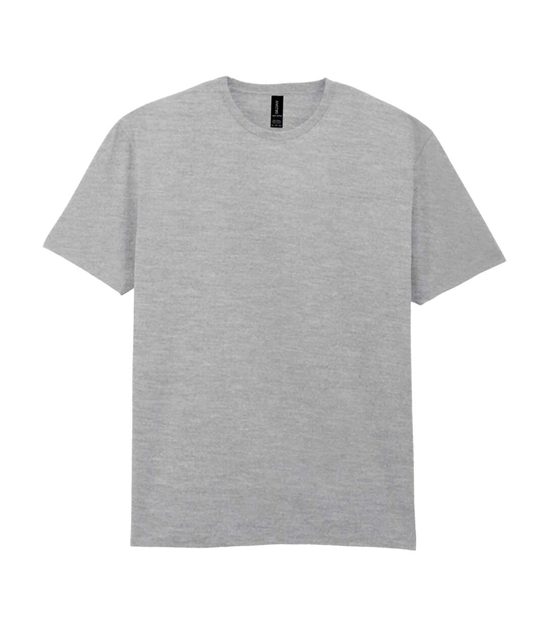 T-shirt Léger Et Uni En Coton Homme Gris Chiné Gildan-2