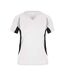 T-shirt Course À Pied Femme Blanc Noir James And Nicholson-1