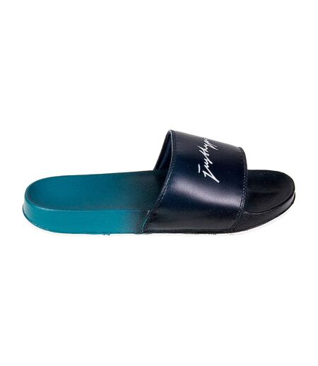 Unisex adult speckle fade sliders blue/black/white Hype