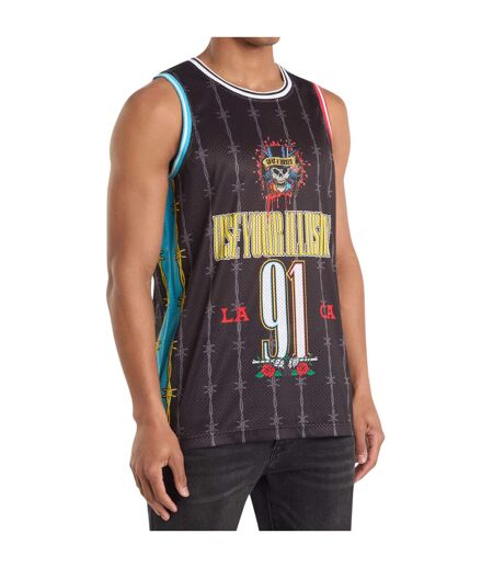 Maillot De Basket Dust N Bones Homme Noir Rouge Bleu Amplified