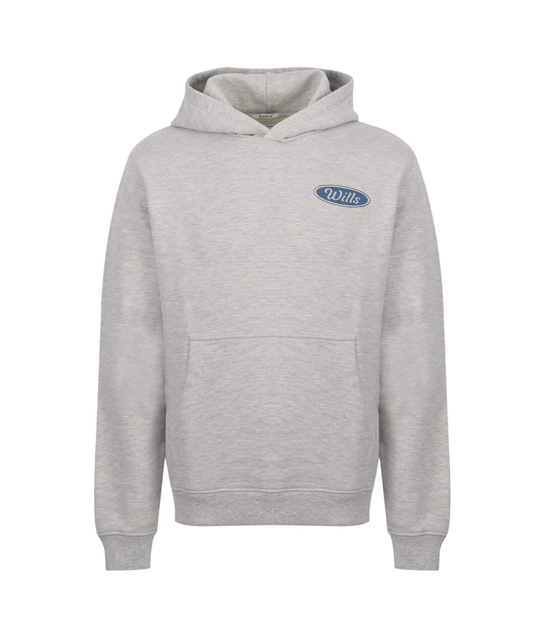 Mens Relaxed Fit Hoodie Ice Marl Jack Wills-1