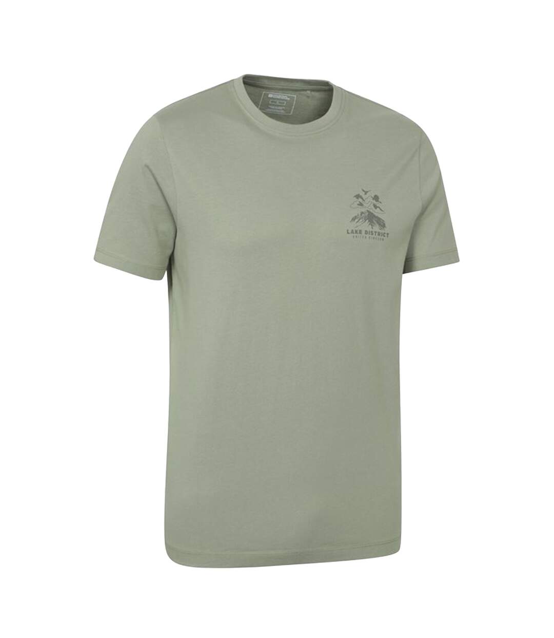 Mens ireland short-sleeved t-shirt khaki green Mountain Warehouse-3