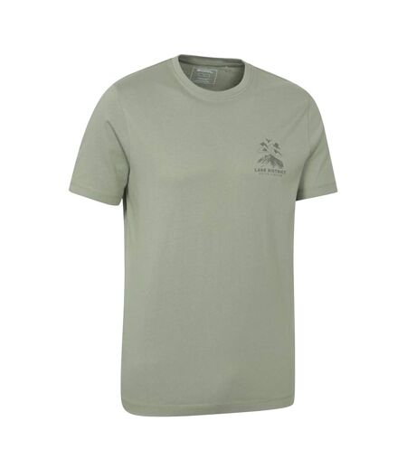 Mens ireland short-sleeved t-shirt khaki green Mountain Warehouse