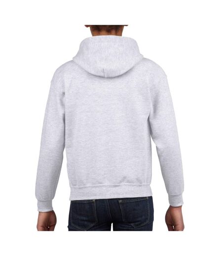 Sweat à capuche unisexe gris Gildan