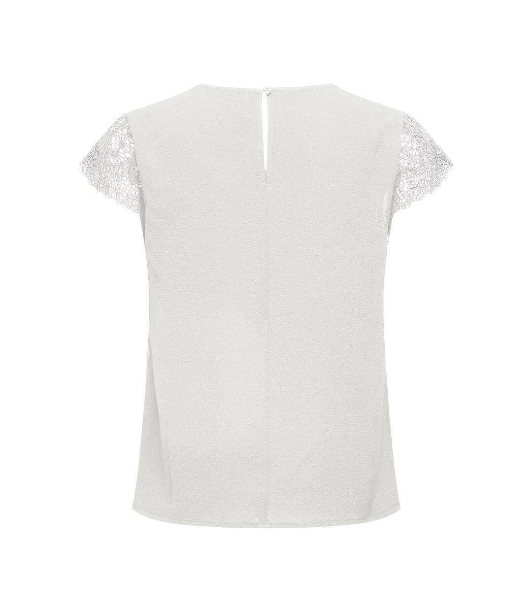 Débardeur blanc femme only elva-2