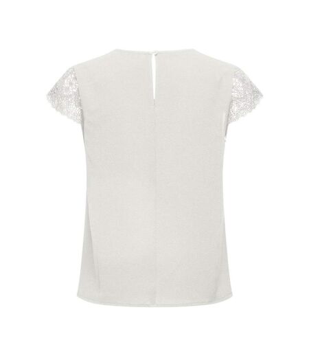 Débardeur blanc femme only elva
