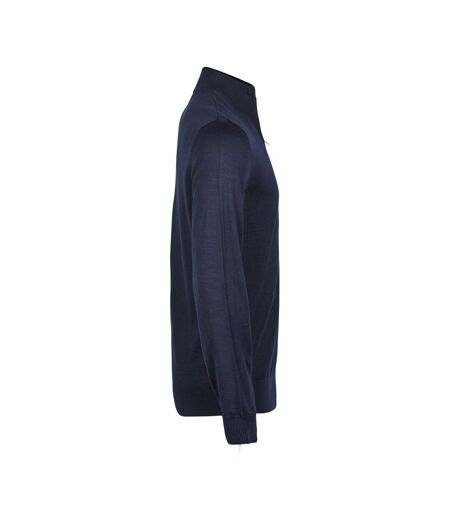 Tee Jays Mens Half Zip Sweatshirt (Navy)