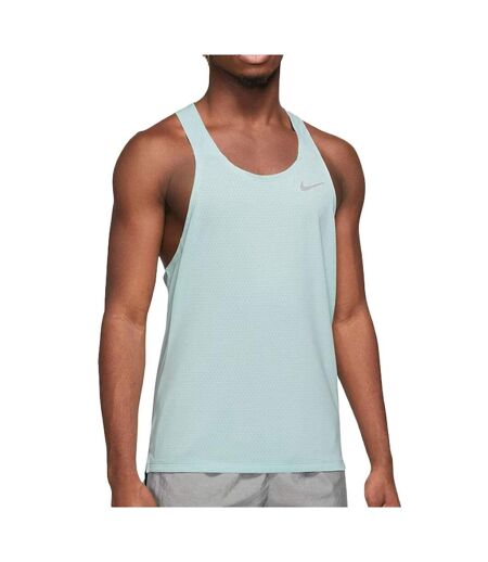 Débardeur de Sport Bleu Ciel Homme Nike Fast Singlet - L