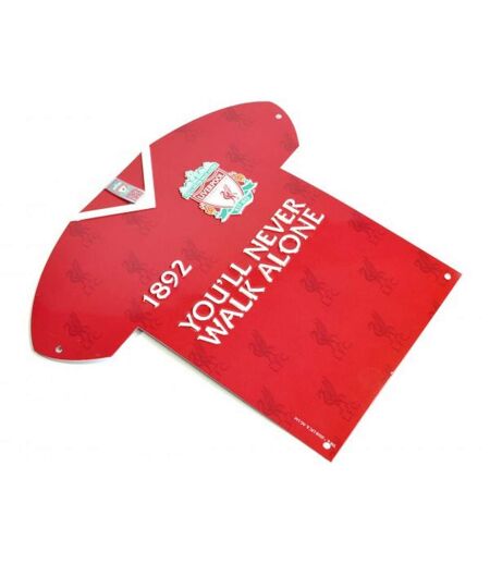 Liverpool FC - Plaque CREST (Rouge) (Taille unique) - UTBS1640