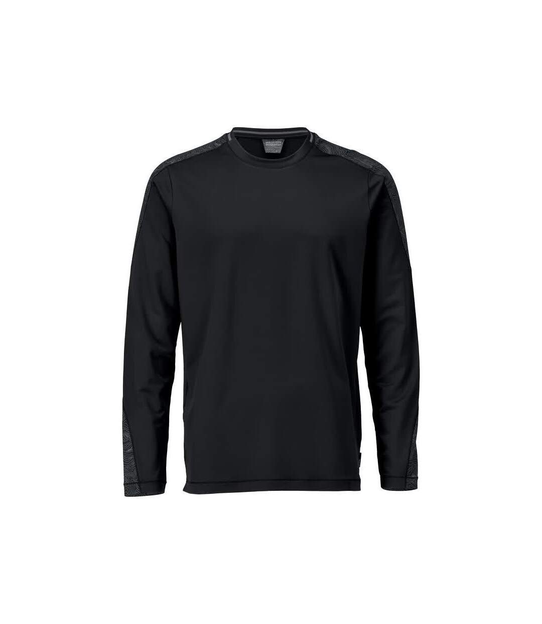 T-shirt Manches Longues Customised Homme Noir Mascot-1