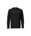 T-shirt Manches Longues Customised Homme Noir Mascot-1