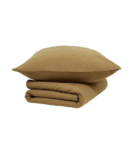 Couvre lit ocre + 2 taies d'oreiller today 260x240cm