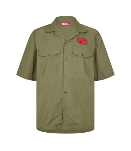 Mens Regular Short-sleeved Shirt Ivy Green Diesel
