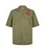 Mens Regular Short-sleeved Shirt Ivy Green Diesel-2