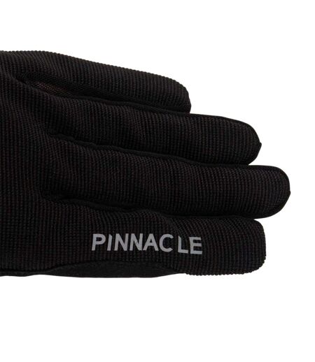 Mens Reflective Snug Fit Cycling Gloves Black Pinnacle