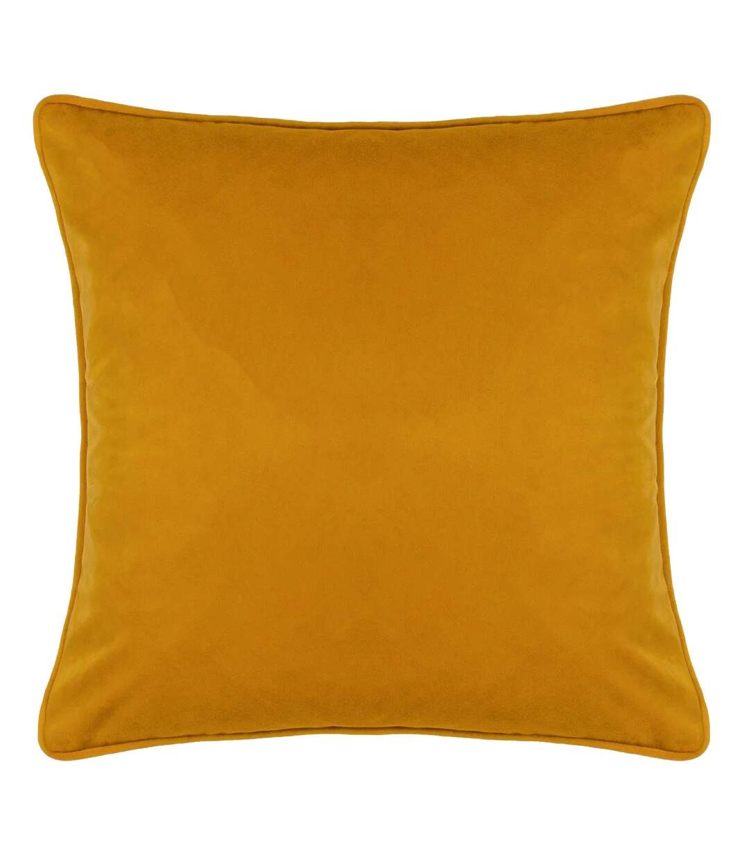 Piped cushion cover 43cm x 43cm saffron Evans Lichfield