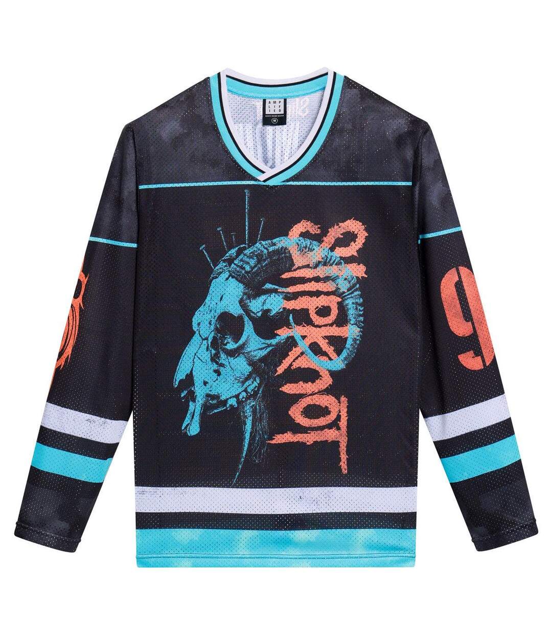 Unisex Adult Slipknot Hockey Jersey Black Amplified-1