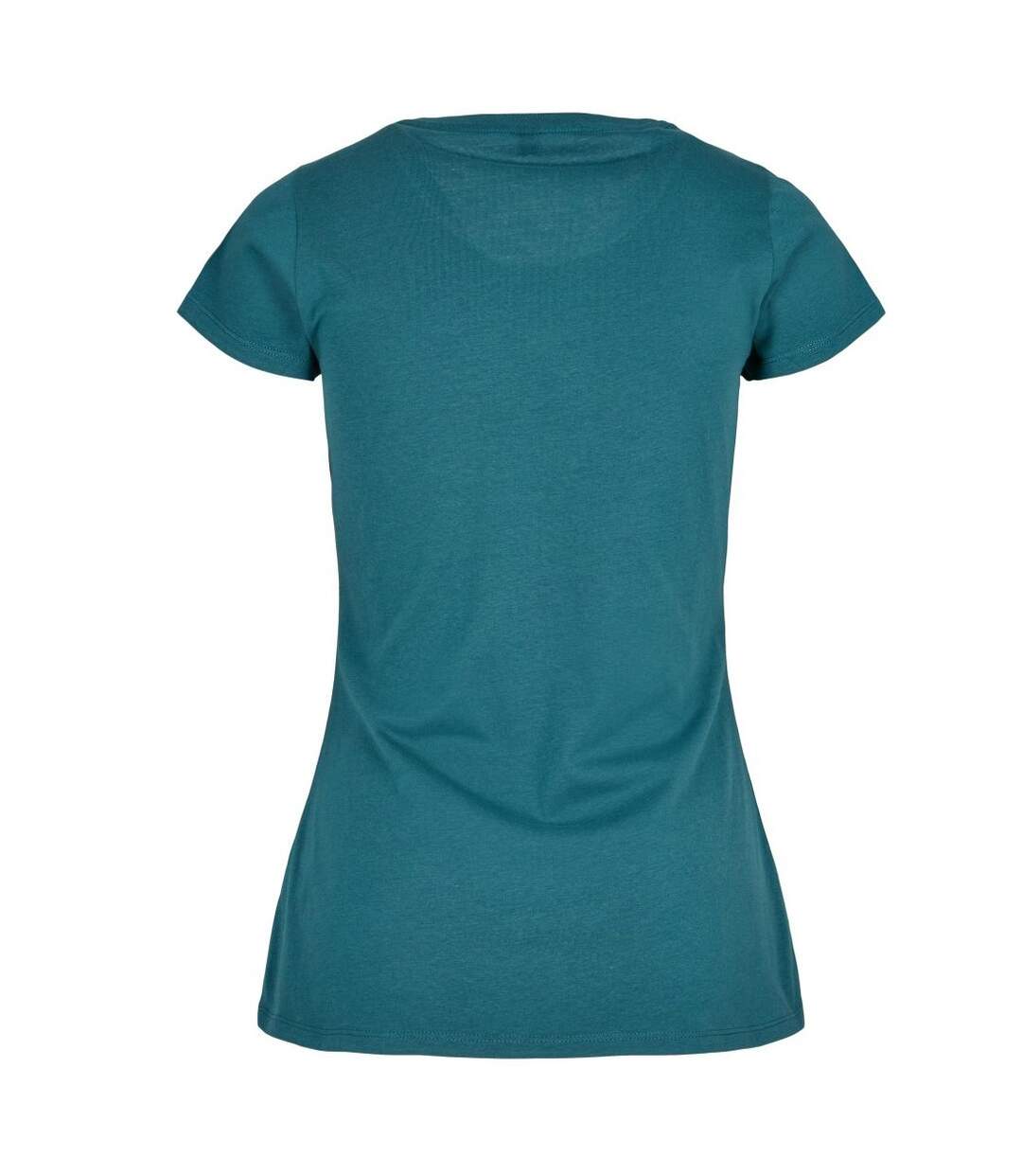 T-shirt basic femme bleu sarcelle Build Your Brand-2