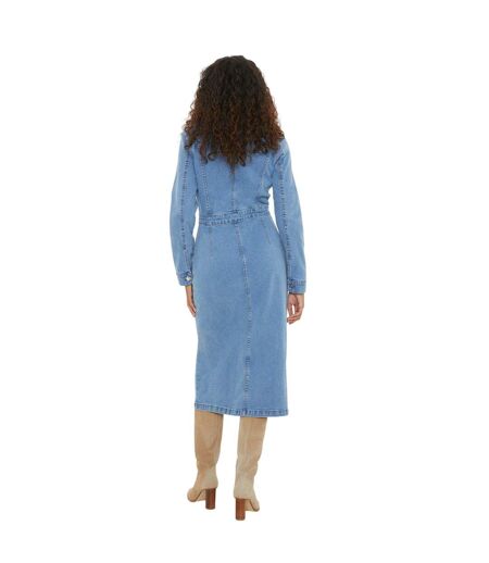 Robe chemisier femme bleu semi-délavé Dorothy Perkins