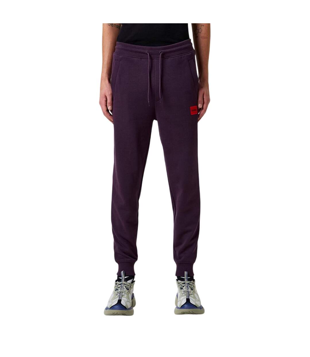 Pantalon De Jogging Motif/style Logo Homme Violet Hugo Boss-1