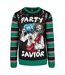Sweat Noël Savior Homme Noir Vert Urban Classics-1