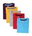 Pack Of 5  Mens Plain T-shirt  Multicoloured Keanu-2
