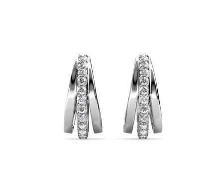 Boucles d'oreilles Aurielle Hoop, Cristal d'Autriche