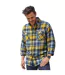 Atlas For Men Chemise en flanelle à carreaux pour hommes (Bleu/Jaune) - UTAF1652-4