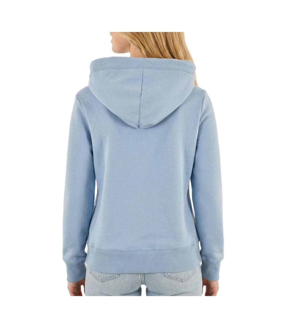 Sweat bleu femme superdry essential logo-2