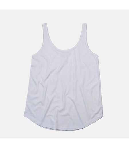 Mantis Womens/Ladies Loose Fit Sleeveless Vest Top (White)