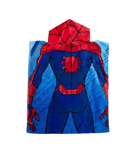 Poncho de bain spider city bleu / rouge / noir Spider-Man