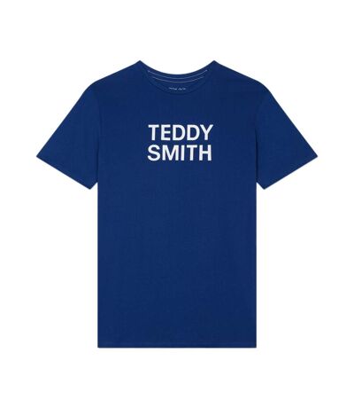 T-shirt Bleu Homme Teddy Smith Basic Mc