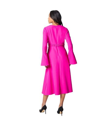 Robe mi-longue femme rose Principles