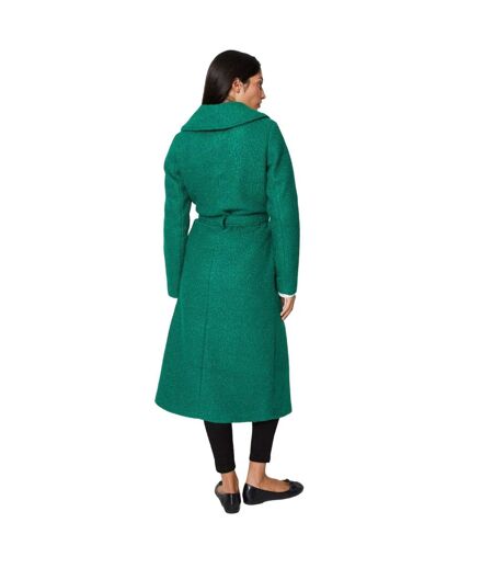 Dorothy Perkins Womens/Ladies Bouclé Wrap Longline Coat (Green)