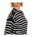 Pull Motif/style À Rayures Femme Noir Blanc Cassé Brave Soul-4