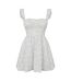 Robe Courte Motif/style Imprimé Intégral Femme Blanc Bleu Jack Wills-2